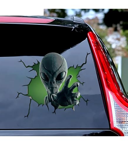 Amazon.com - Reflective Space Invaders Alien Black Window Outdoor